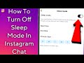 How To Turn Off Sleep Mode In Instagram Chat | Instagram Par Sleep Mode Off Kaise Kare