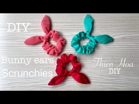 Video DIY SCRUNCHIES #3 | Cách làm scrunchies cột tóc tai... - youtube