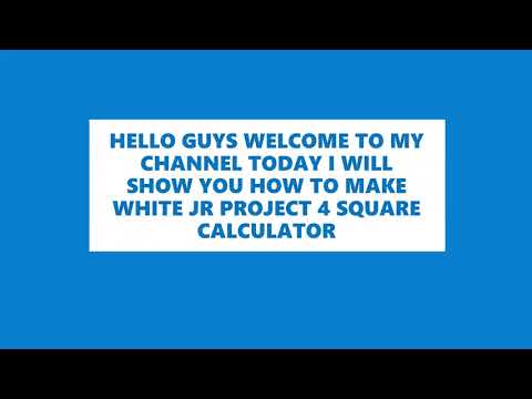 WHITEHAT JR PROJECT 4 SQUARE CALCULATOR