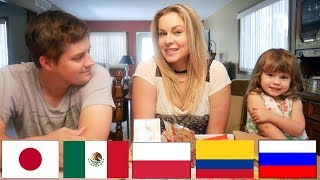 AMERICANS TRY SNACKS FROM AROUND THE WORLD - Pranksters in Love Vlog