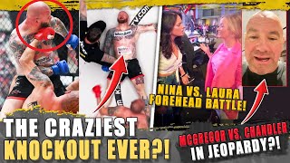 Former Boxing Champ scores CRAZIEST KO in MMA?! McGregor vs. Chandler in JEOPARDY?! Laura vs. Nina