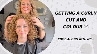 Getting a Curly Cut and Colour. Come with me!