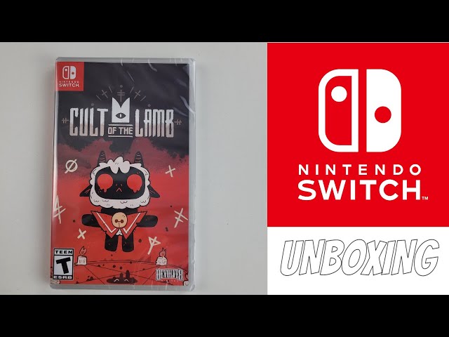 Cult Of The Lamb Deluxe Edition Nintendo Switch OLED Unboxing 