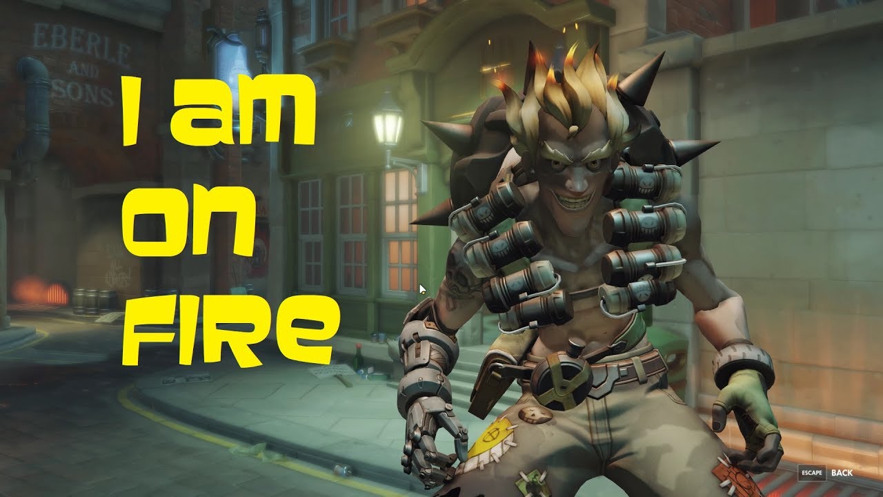 I am On Fire!!! Overwatch YouTube