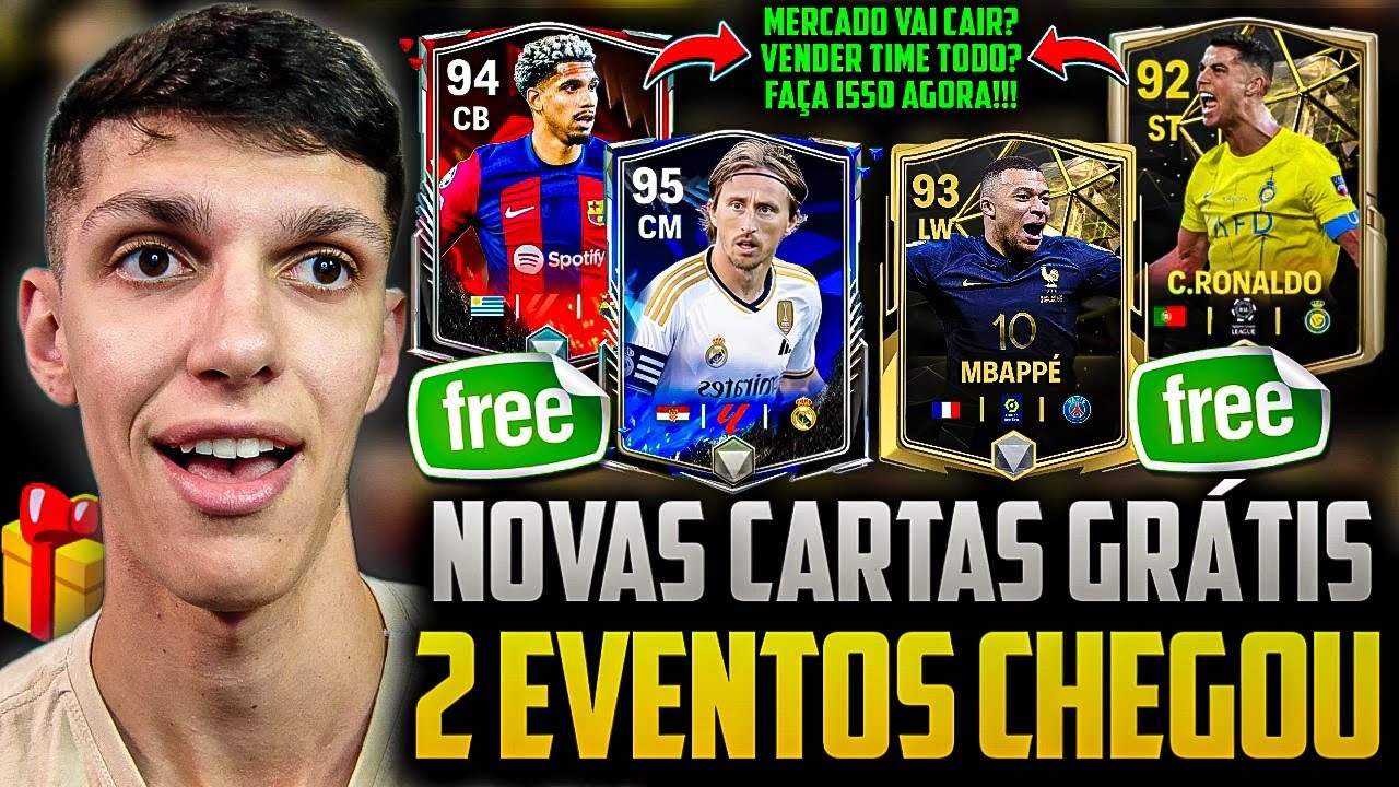 5 CARTAS TROLLADAS NO EVENTO DA CHAMPIONS LEAGUE NO FC MOBILE 2024 #fc