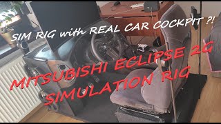 How to build a sim racing rig with real car cockpit? Project: MITSUBISHI ECLIPSE 2G SIM RACING RIG ! screenshot 5