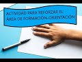 Actividad para Apoyar el Área de Formación/Orientación