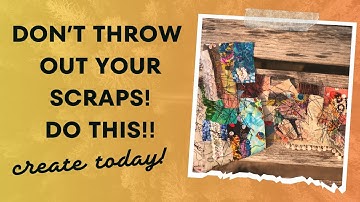 Snippet roll using scraps ~ Easy beginner friendly ~ #junkjournal #craft #art