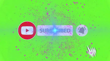 Subscribe Green Screen Button Intro Special Effects and Sounds - Royalty item Giveaway