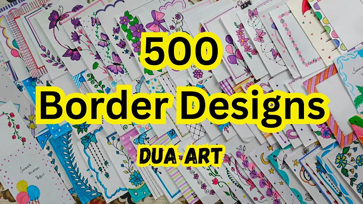 500 BEAUTIFUL BORDER DESIGNS/PROJECT WORK DESIGNS/A4 SHEET/FILE/FRONT PAGE DESIGN FOR SCHOOL PROJECT