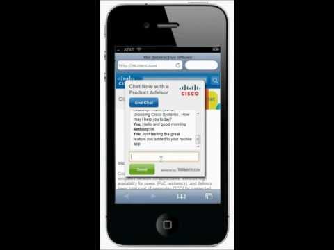 LivePerson / Cisco Mobile Chat Deployment Demo