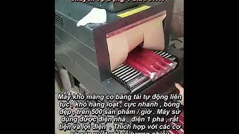 0989999748 Máy bọc màng co BS 4020- MÁY ĐÓNG LỐC CHAI TỰ ĐỘNG BĂNG TẢI