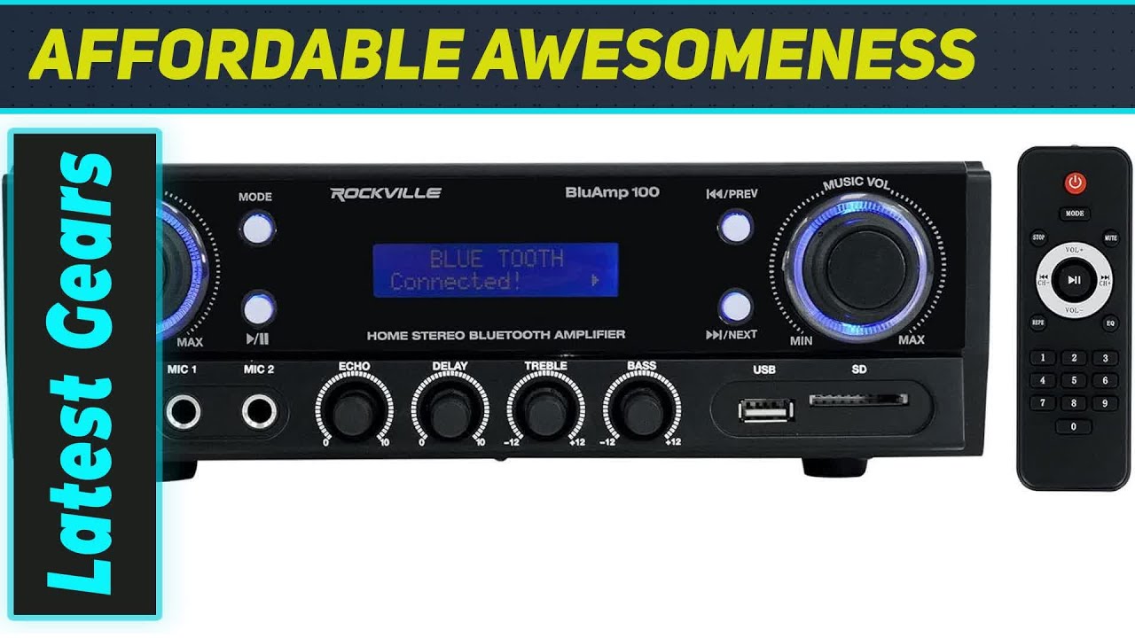 Rockville BLUAMP 100: Best Budget Bluetooth Home Stereo Amplifier?