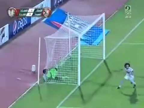 باسم مرسى يكسر النحس ويسجل الهدف الاول للزمالك في مرمى سموحة
