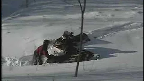 How to get your snowmobile stuck