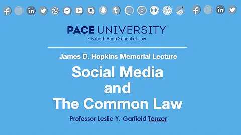 2021 Hopkins Memorial Lecture: Social Media & The ...