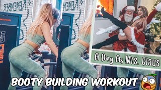 Camo Leg Workout + Christmas as Mrs Claus!! | Vlogmas Day 12