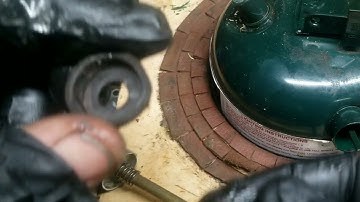 Replacing a Coleman plastic pump cup with a leather one