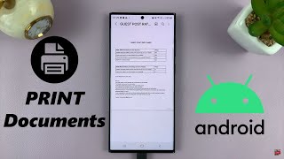 How To Print Documents & Photos From Your Android Device