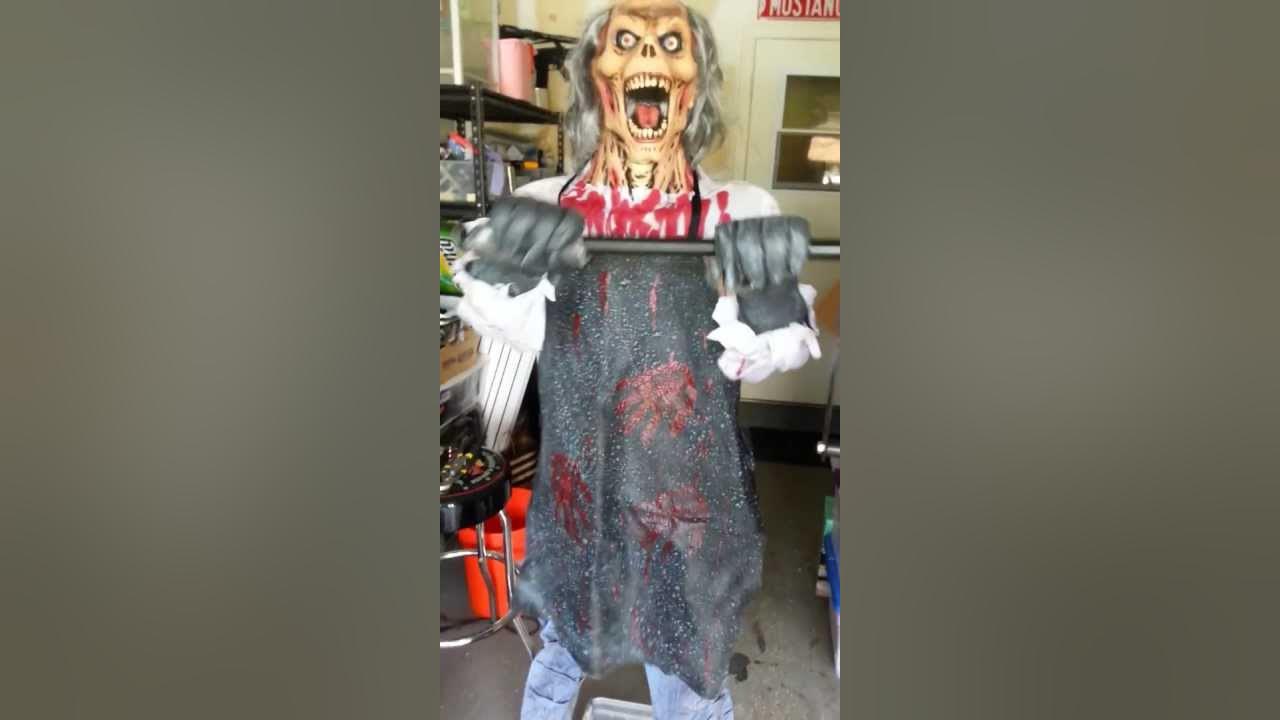 Meat grinder Halloween prop internal shot of build YouTube