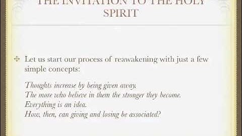 4 2 Healing And Wholeness: The Invitation To The Holy Spirit - A Course in Miracles