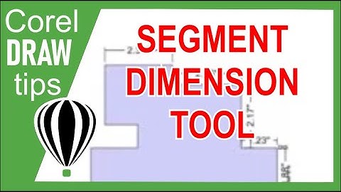 Segment Dimension tool in CorelDraw
