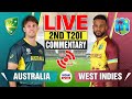 🔴Live: West Indies vs Australia | 2nd T20I | Live Cricket Score &amp; Commentary