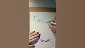 Calendar January 31 - #Emil #calligraphy #kaligrafia #brushpen #slovaknames #ecoline #handlettering