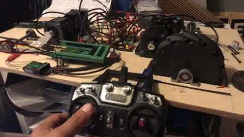 TIC T500 and RC remote to control stepper motors test_1