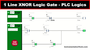 1 Line XNOR Logic Gate - PLC Logics
