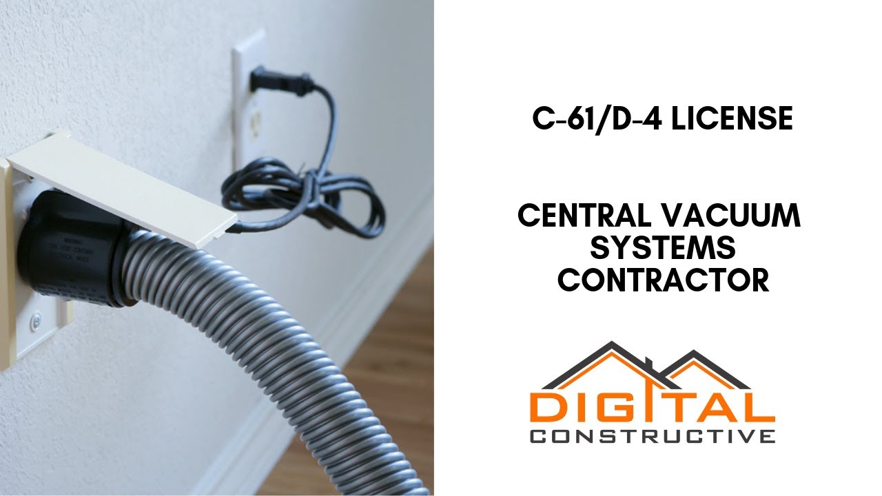 Start a Central Vacuum Installation Business! C61/D4 Contractor's
