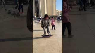 @lorisbaccilleri 📷 : kickflip + heelflip combo at Trocadéro 🗼