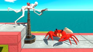 Monsters vs Red Crab Trap - Animal Revolt Battle Simulator