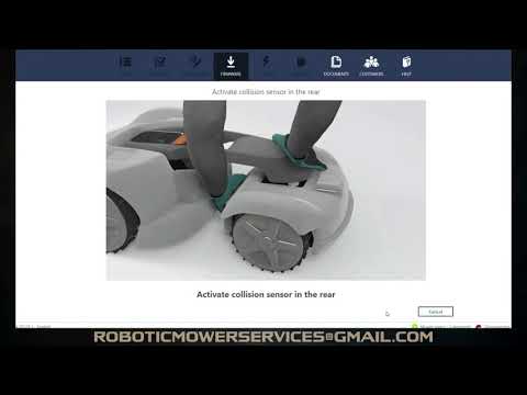 Initial Software Update For A Husqvarna Automower - YouTube