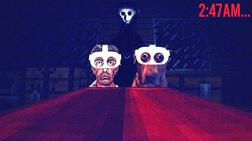2 Idiots have a Sleepover in VR Minecraft with Horror Mods