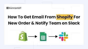 How To Get Email From Shopify For New Order and Notify Team on Slack | KonnectzIT