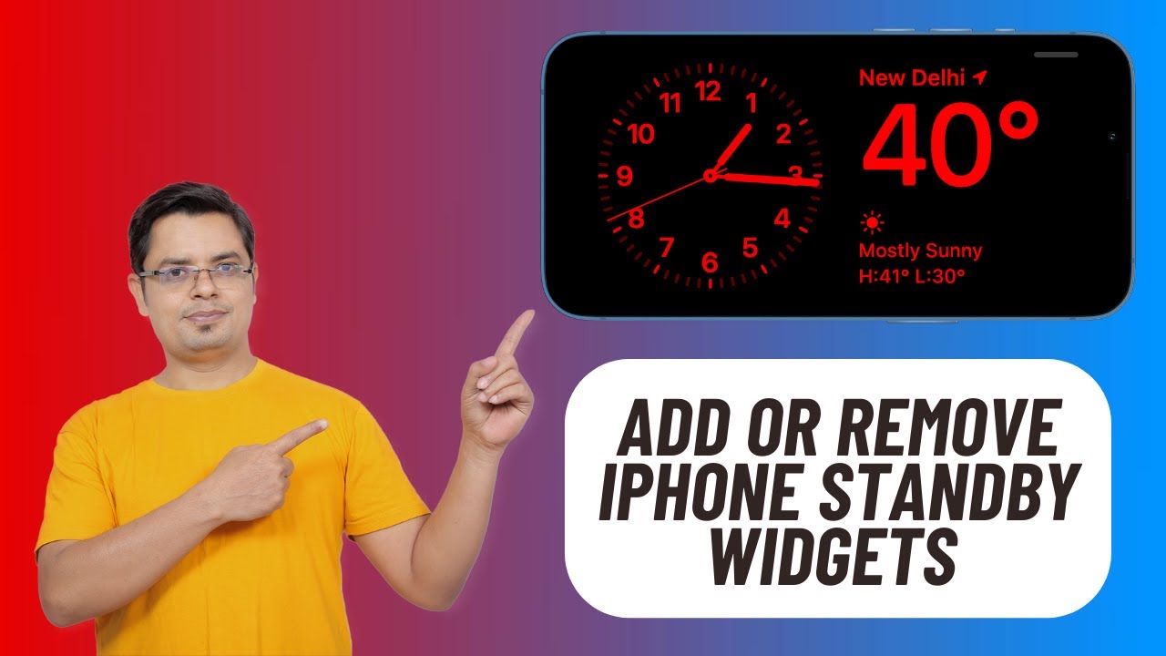 How to Add or Remove Widgets in iPhone StandBy Mode in iOS 18/17
