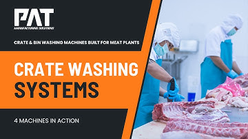 Crate & Euro Bin Washing Machines for Meat Processing | 4 Industrial Washers in Action