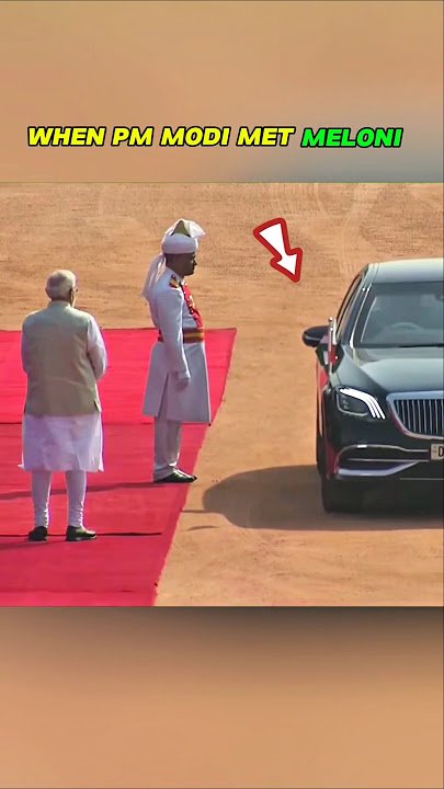WHEN PM MODI JI MET MELONI #shorts