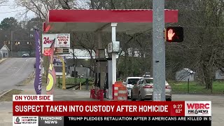 Suspect taken into custody after homicide