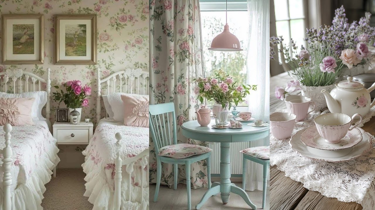 Rustic GRANDMACORE Cottage Decor Ideas: Vintage Pastel Meets Cozy Lace Floral Charm HOME DECOR 🌸🌿