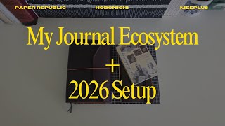 My Journal Ecosystem and 2026 Setup: Paper Republic, Hobonichi, Meeplus. 