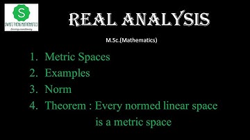 Matric space, norm linear space, Every normed linear space is matric space || Real Analysis
