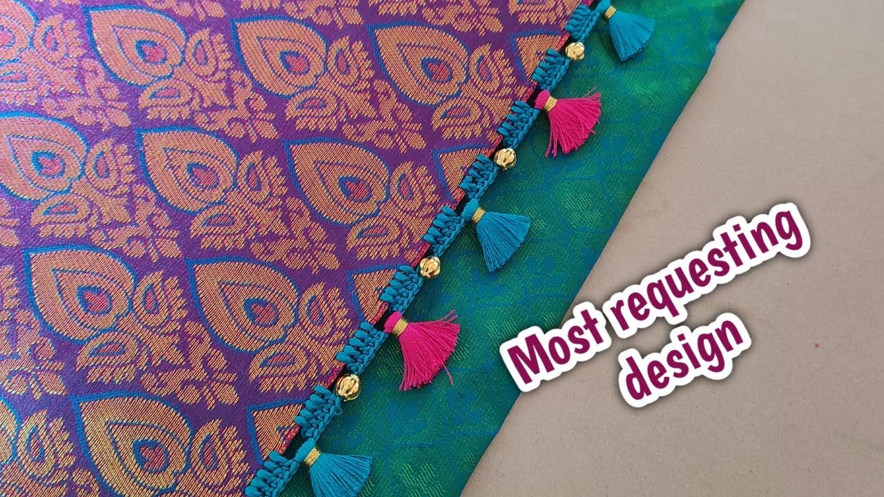 Most requesting saree kuchu design #simplesareekuchu #simple #bridalsareekuchudesign #bridalsaree