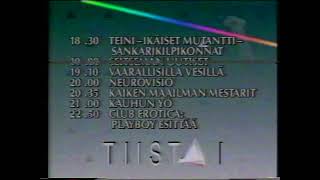 Kolmoskanava 10.08.1992 Päivän Lopetus