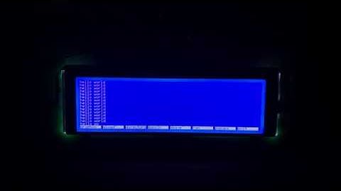 (Testing...) MESS emulation of the Commodore LCD, on a 480x128 LCD!
