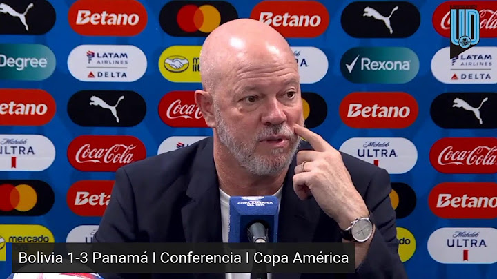 Antonio Carlos Zago D.T. Bolivia I Bolivia 1-3 Panamá I Conferencia I Copa América