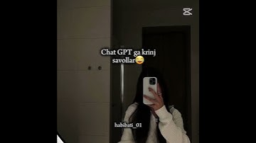 Chat gpt ga krinj savollar🤣@habibati_01 obuna boling #shortvideo #shorts #short #reels