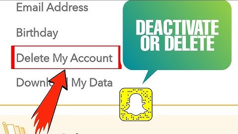 How to deactivate & delete Snapchat account temporary 2023