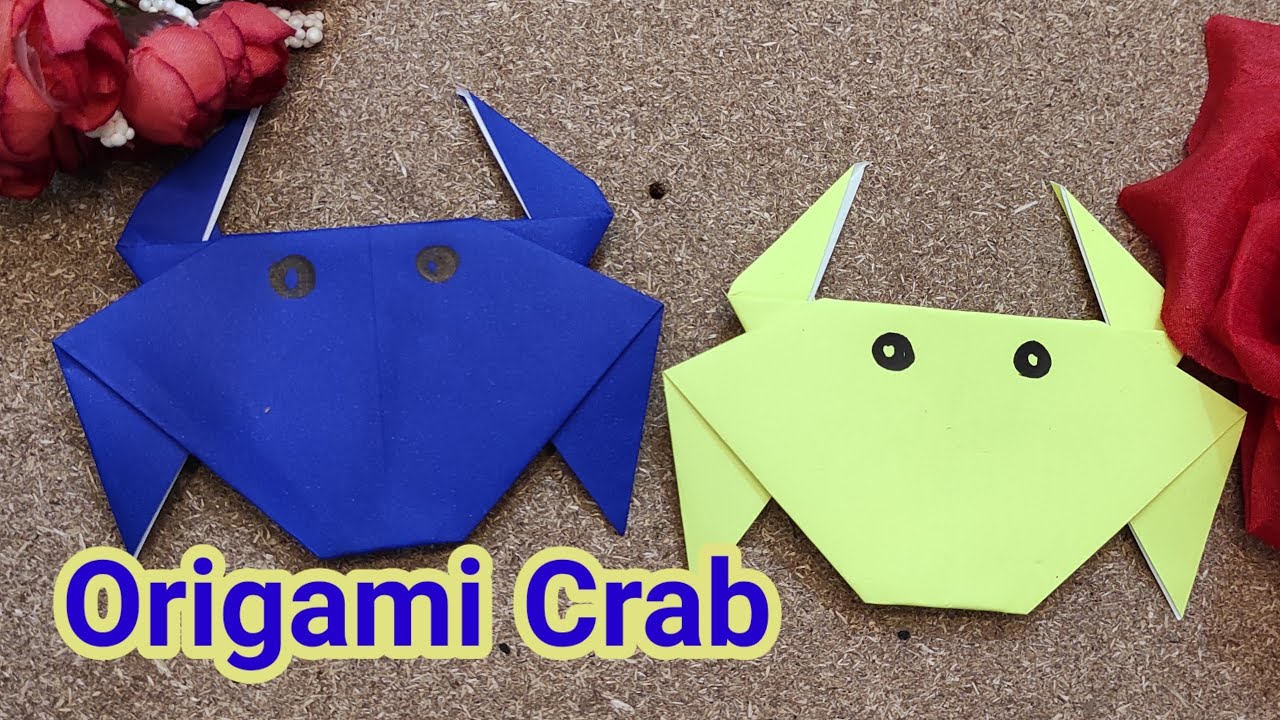 how to make origami crab YouTube